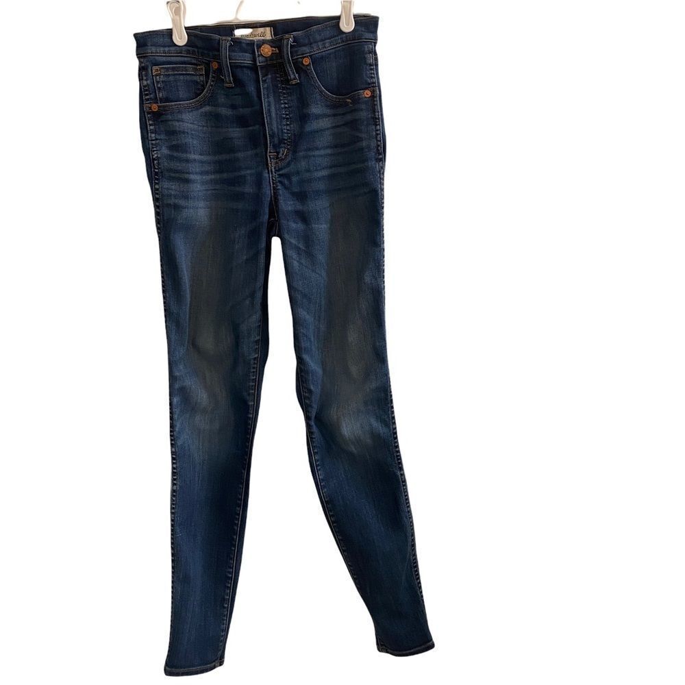 Madewell Skinny Jeans Womens 26 Blue High Rise Dark Wash Denim Classic‎ 5-Pocket